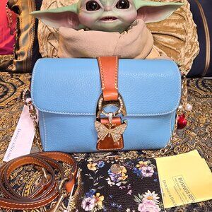 Dooney and Bourke Sky Blue Pebble Grain Kyra Shoulder Bag - NWT